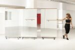 Tanzspiegel mit Rädern: 180 cm Höhe (ohne Räder) x 100 cm Breite – Billy – Bild 5