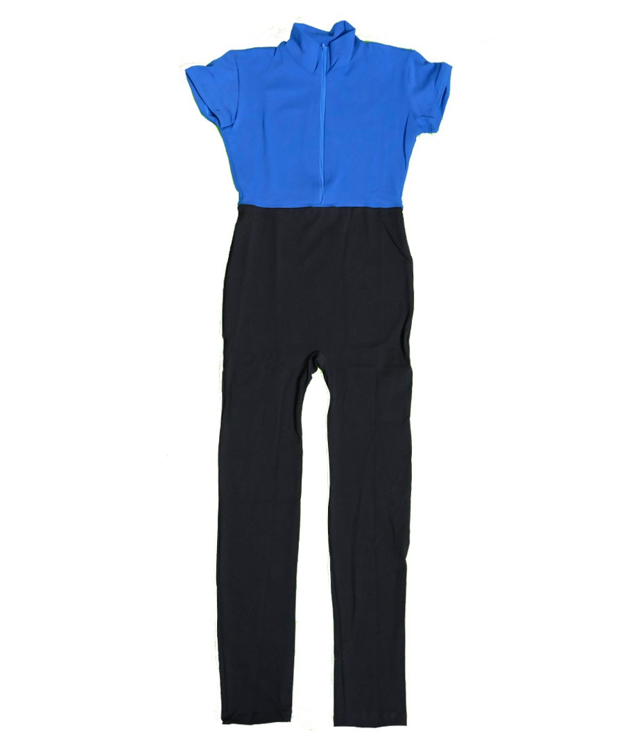 2807-Academic-Bi-color-on-Offer Double-color academic dance suit with zip - Image 1