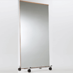Tanzspiegel mit Rädern: 180 cm Höhe (ohne Räder) x 100 cm Breite – Billy