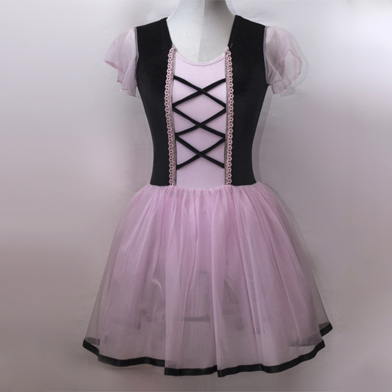 Vestitino classico rosa e nero (1) Vestitino classico rosa e nero - immagine 1