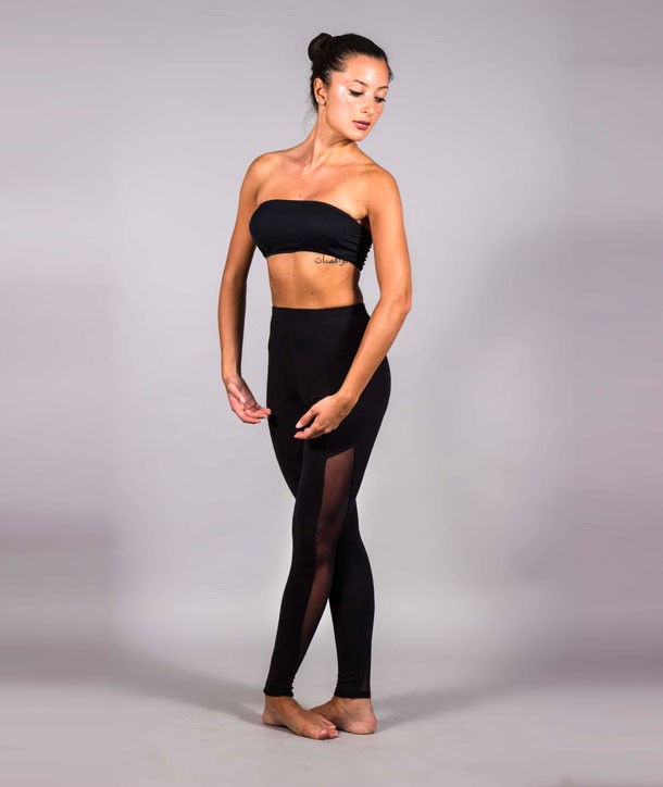 256-Pantalone-Icon Pantalone Danza con inserti in rete Icon - immagine 1