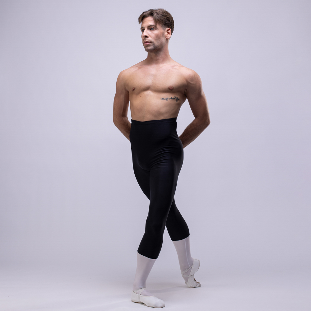 Double color men's dance tights with foot Double color men's dance tights with foot - Image 1