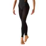 Pridance Black Footless Dance Tights