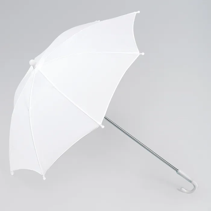 c57a White umbrella/parasol with long handle - Image 1