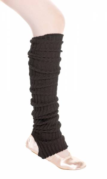 scaldamuscolo90blk Scaldamuscoli Danza Lunghi 90 cm con Staffa per Riscaldamento - immagine 1