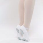Mezze Punte Danza elasticizzate Tela Bianca Vanie - Danzez Vous? - immagine 2