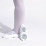 Mezze Punte Danza elasticizzate Tela Bianca Vanie - Danzez Vous?