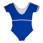 Blue half-sleeved dance bodysuit for girls - Image 2