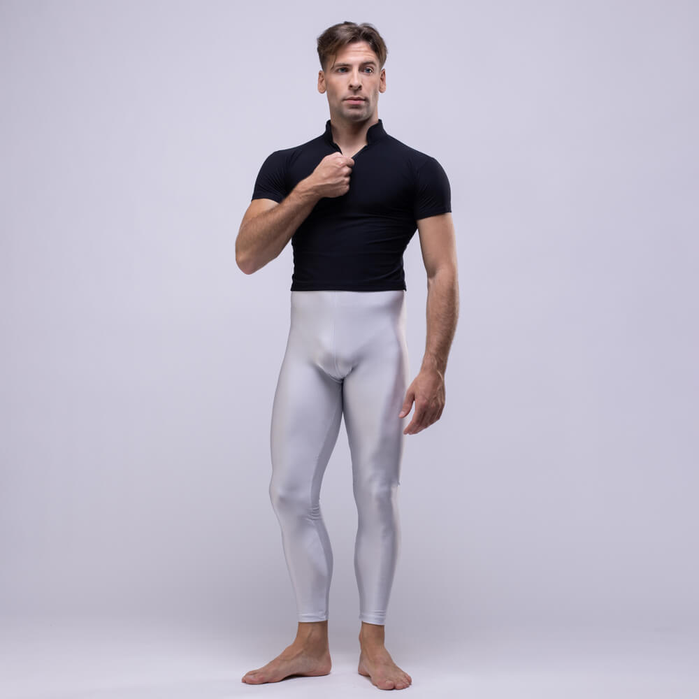 T-shirt Danza Uomo corta con zip Michael (2) T-shirt Danza Uomo corta con zip Michael - immagine 1