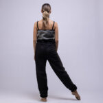 Tuta in pile nero DL Dancewear - immagine 2