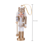 Pendente Ornamentale Re Schiaccianoci oro - immagine 2