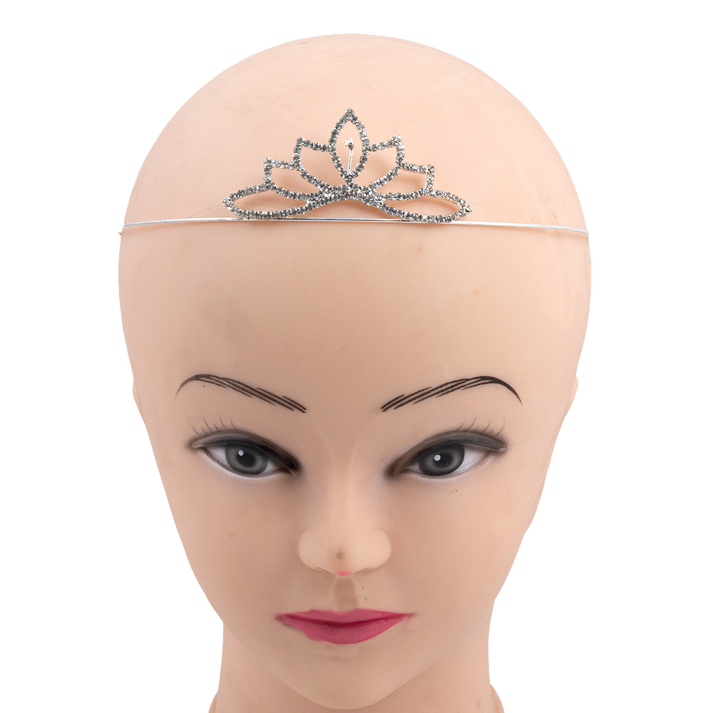 Diadema in metallo con Strass bianchi (5) Metal Tiara with White Rhinestones - DIS 05 - Image 1