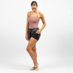Nino Pro Damen-Sweatshorts mit integrierten Shorts und Schlitzen – Bild 3