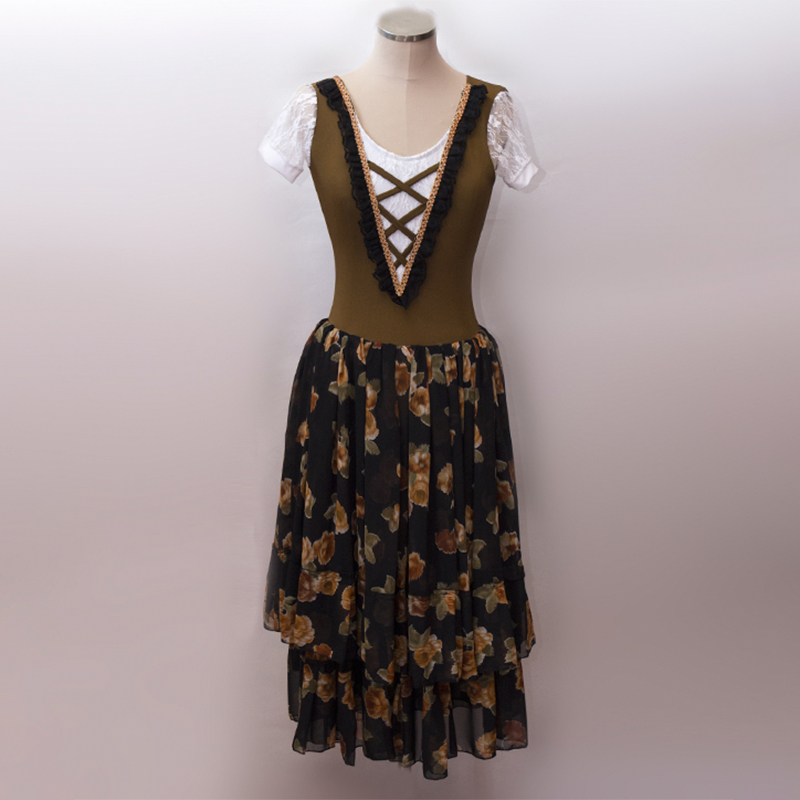 Costume piazza-popolana marrone chiaro Costume Piazza/Popolana marrone chiaro - immagine 1