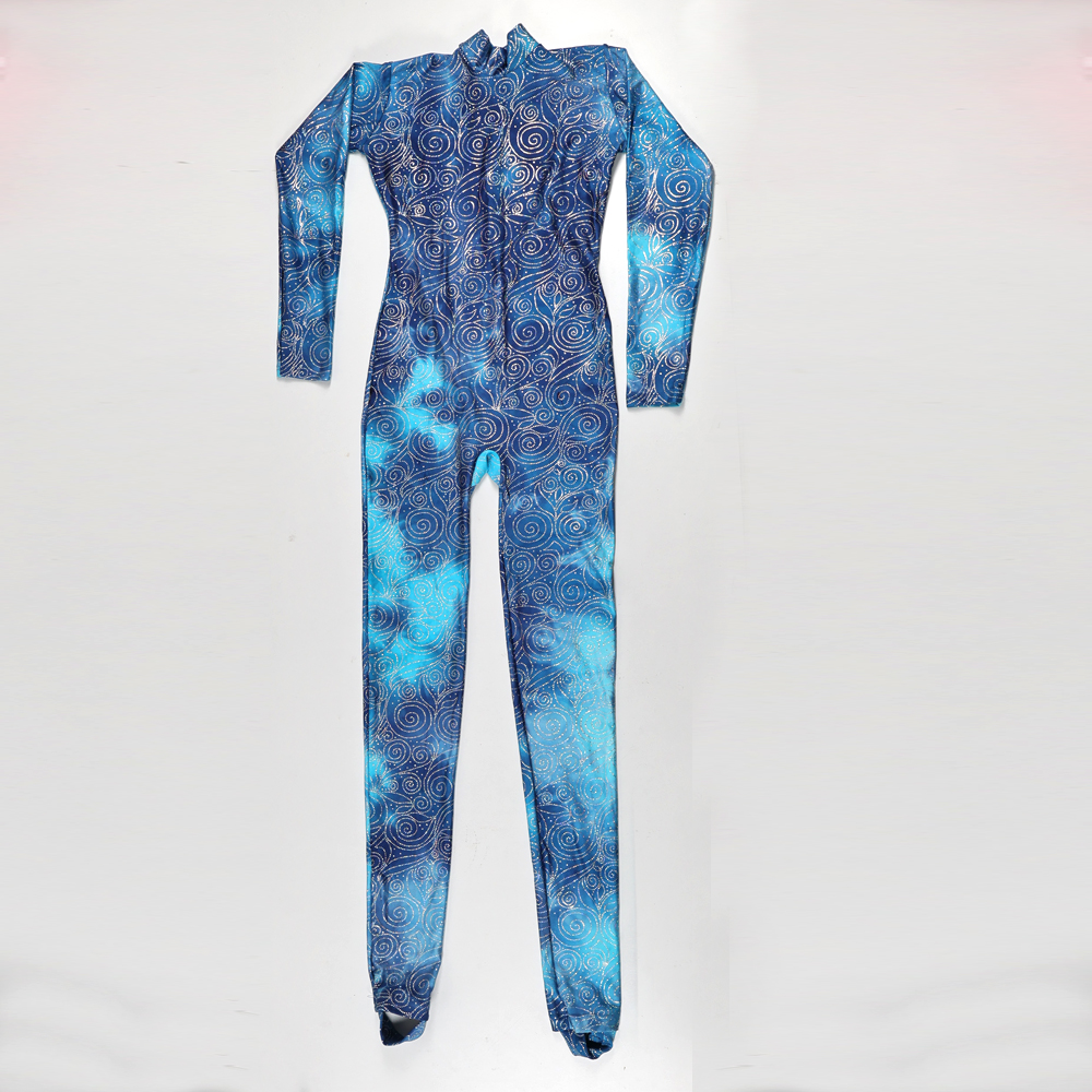 Tutina fantasy sfumature di blu (1) Tuta Accademica in fantasia sfumata blu - immagine 1