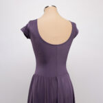 Abitino lungo in lycra con inserto in rete - immagine 2