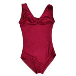 Lycra tank top with gathered breasts