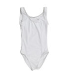 Body canotta in lycra con tagli modellanti