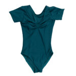 Dance body with gathered breasts and sleeves