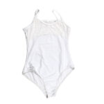 Body danza con bretelline ed inserto in pizzo