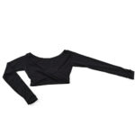 Top/Scaldacuore danza incrociato nero